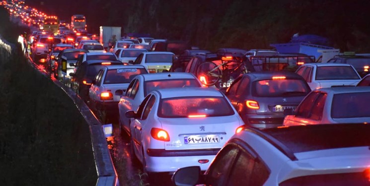 ترافیک شبانه در جاده‌های شمال
