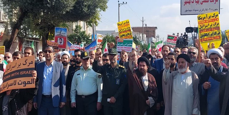 جوشش مردم شرق مازندران در راهپیمایی 13 آبان و تاکید بر تداوم انقلاب