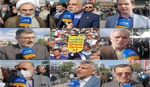 فیلم |  مسؤولین گیلان در راهپیمایی 13 آبان چه گفتند؟