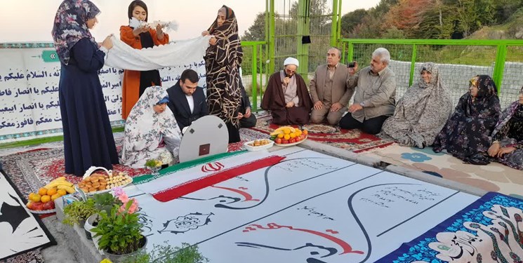 جشن وصلت زوج جوان عطر و بوی شهدایی گرفت + عکس