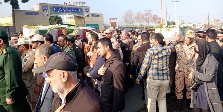 مراسم تشییع و استقبال از 2 شهید گمنام در گرگان برگزار شد