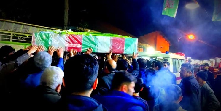 شهر آزادگان سرافراز گیلان  میزبان شهید گمنام + عکس و فیلم
