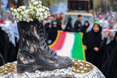 تشییع شهدای گمنام در ساری