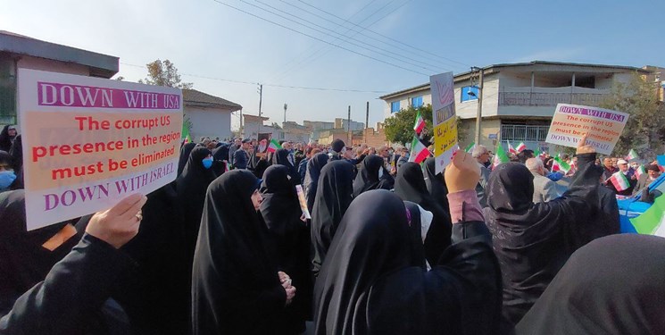 تجمع محکومیت هتک حرمت به قرآن کریم در گلستان برگزار شد