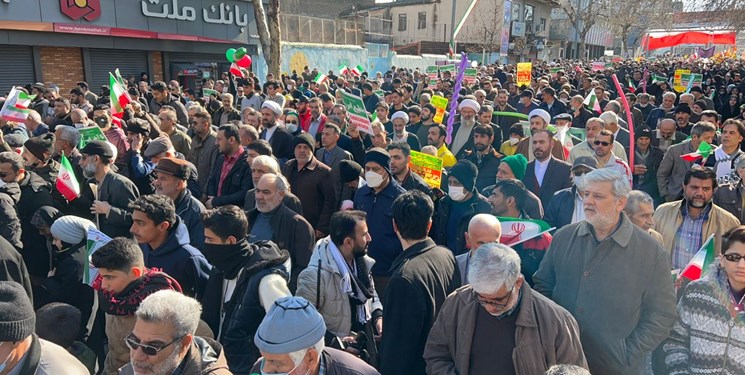 مراسم راهپیمایی یوم الله 22 بهمن در گلستان + فیلم