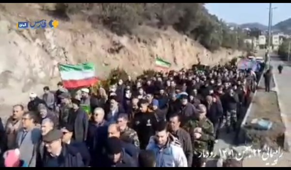 فیلم| حضور پرشور مردم جنوب گیلان در راهپیمایی 22بهمن