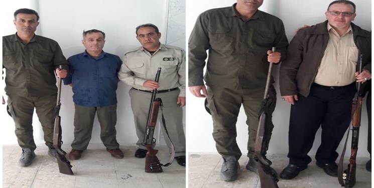 کشف و ضبط دو قبضه سلاح شکاری مجاز در خشکبیجار