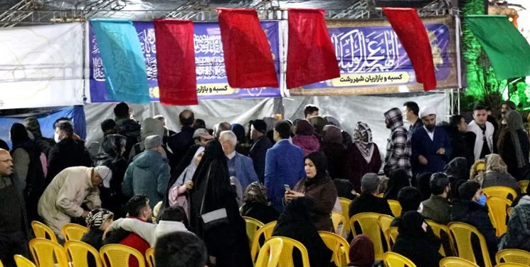 سفره رنگین اصناف گیلان برای عاشقان امام عصر