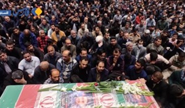 فیلم| وداع مردم گرگان با پیکر شهید «مقداد مهقانی»