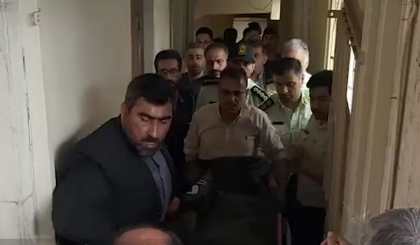 فیلم|پیکر آیت‌الله سلیمانی از محل حادثه منتقل شد