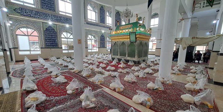 توزیع 2000 بسته معیشتی در قرار دوازدهم اوقاف گیلان
