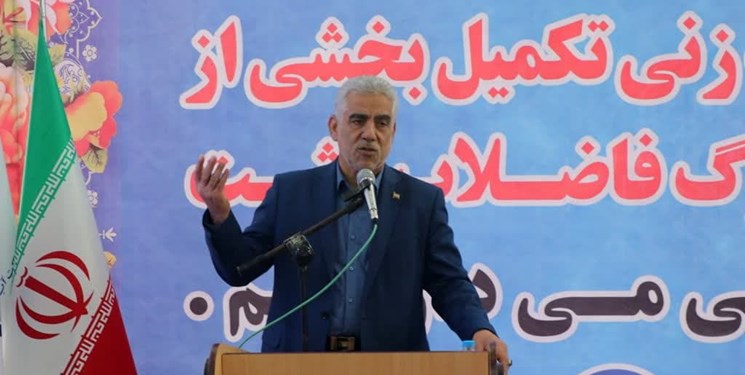 کلنگ پروژه تکمیل فاضلاب رشت زمین زده شد