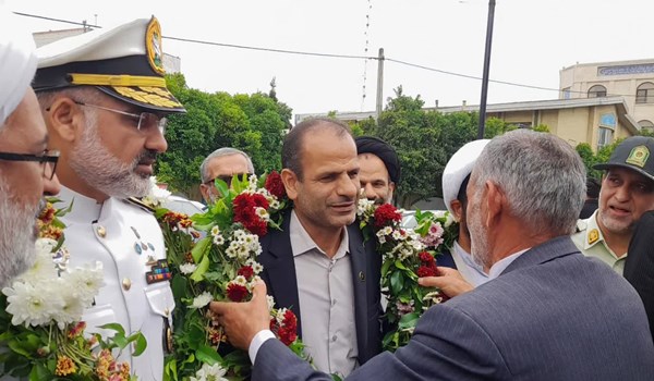 فیلم| استقبال از فرمانده ناوگروه 86 نیروی دریایی ارتش در زادگاهش
