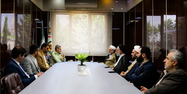 دیدار  اعضای شورای قضایی مازندران با  سردار مفخمی