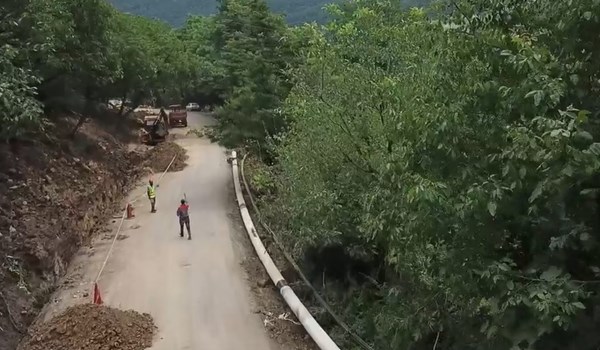 فیلم| عملیات گازرسانی به روستاهای کوهستانی بابل
