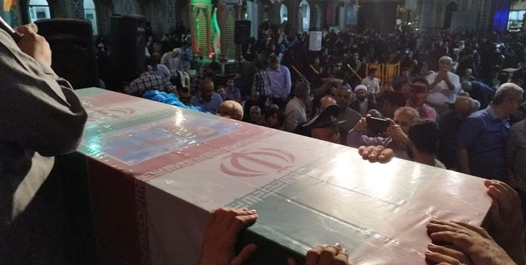 مردم بابل با شهید مدافع حرم «مهدی اکبرپور» وداع کردند