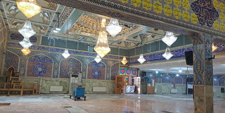 مهار آتش‌ در حرم مطهر سلطان سید جلال‌الدین اشرف +عکس