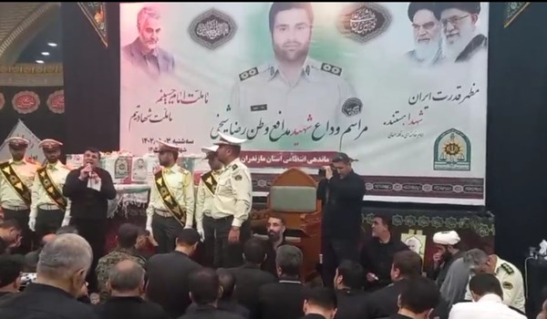 فیلم| وداع با شهید امنیت «رضا شیخی»