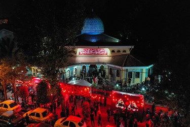 عزاداری مردم رشت در شب عاشورا