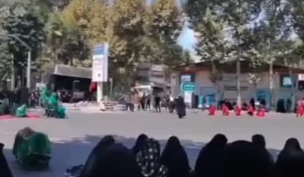 فیلم| رجزخوانی بانوی گیلانی در ظهر عاشورا