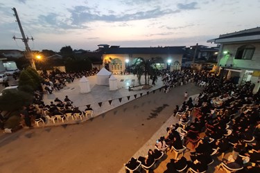 مراسم خیمه‌سوزان و عزاداری شام غریبان در بابل