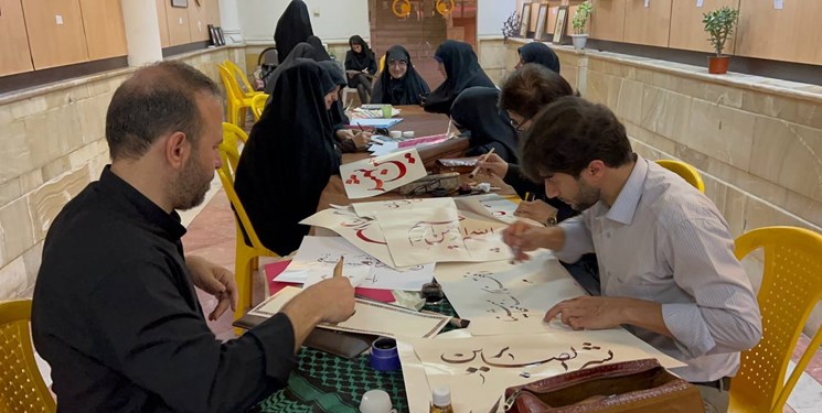 حضور 40 هنرمند گیلانی در نمایشگاه خوشنویسی و نقاشی «ما رایت الا جمیلا»