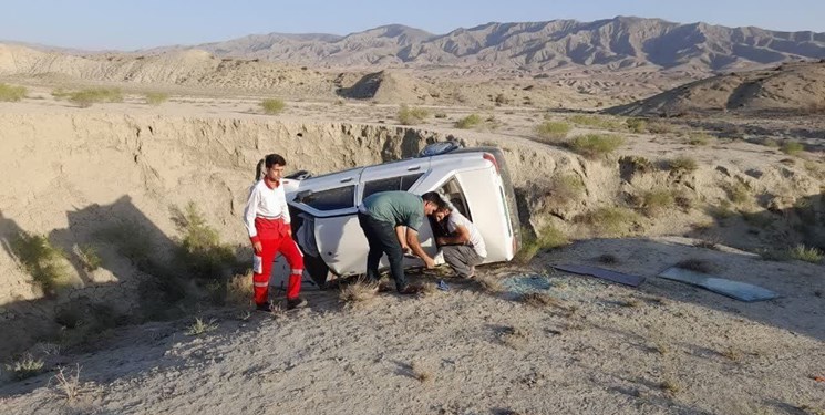 چهارمصدوم براثر واژگونی یک دستگاه پراید در مراوه‌تپه