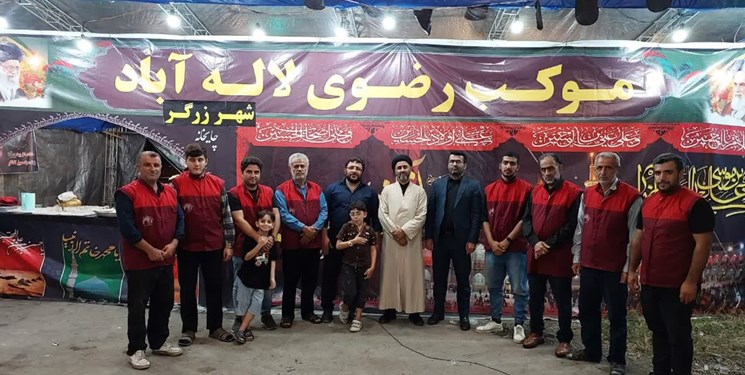اسکان زائران عراقی امام رضا(ع) در موکب رضوی لاله‌آباد