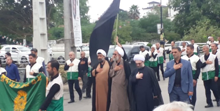 برپایی دستجات عزاداری  شهادت امام رضا(ع) در شهرستان نور