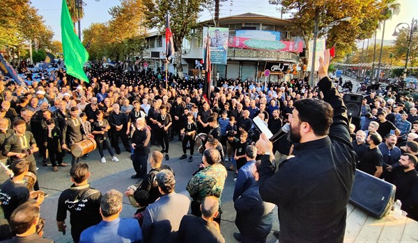 رجزخوانی ابوذر روحی در اجتماع امام رضایی‌ها در لنگرود