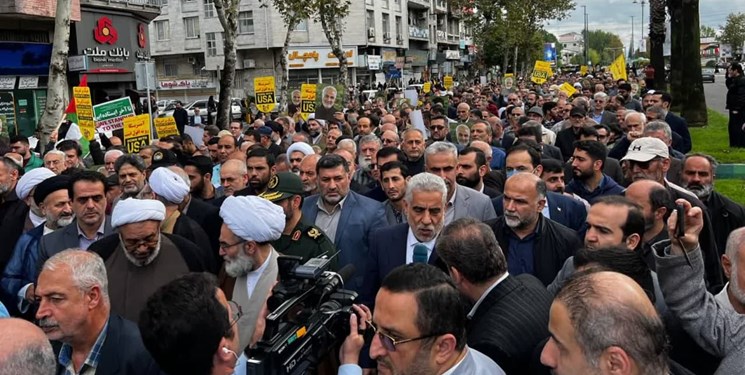 سراسر گیلان علیه رژیم کودک‌کش فریاد انزجار سر دادند