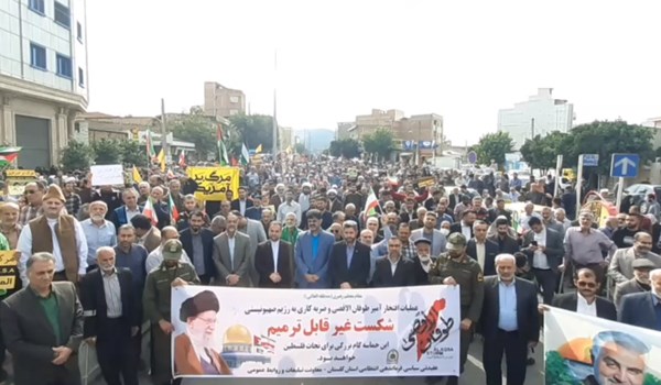 فیلم| نمازگزاران گرگانی: نابودی اسرائیل نزدیک است