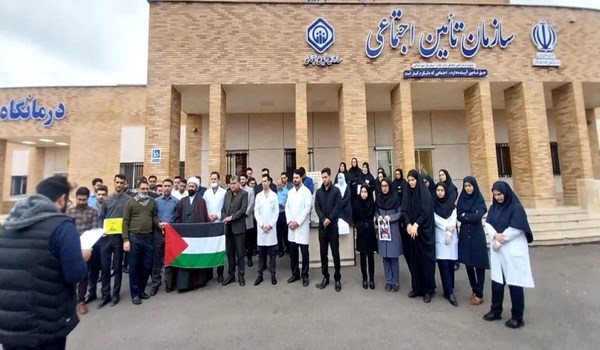 فیلم| مدافعان سلامت لنگرود جنایت اسرائیل غاصب را محکوم کردند