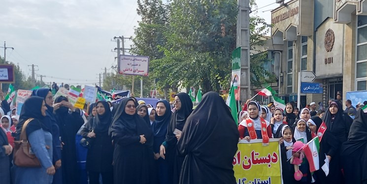 راهپیمایی 13 آبان باحضور گسترده مردم گنبدکاووس +فیلم