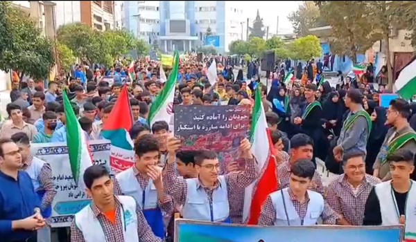 فیلم| راهپیمایی ضداستکباری 13 آبان در بابل