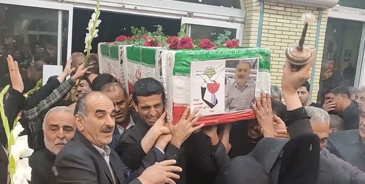 پیکر جانباز شهید «صادقی» در نکا تشییع و خاکسپاری شد