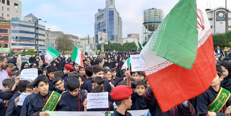 اعلام انزجار مردان و زنان دیار هزار سنگر از کودک کشی در غزه + عکس