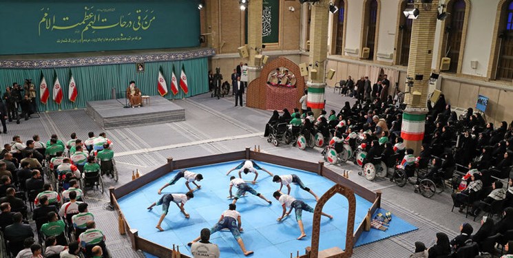 ذوق‌زدگی نوجوانان تیم ملی زورخانه‌ای ایران از دیدار با رهبر معظم انقلاب