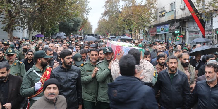 پیکر مطهر شهید امنیت
