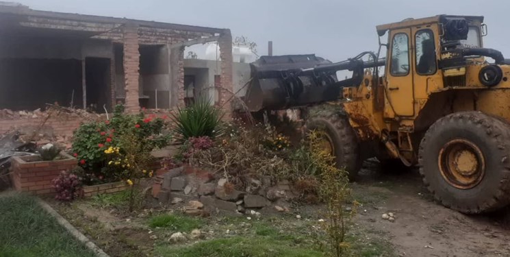 قلع و قمع 14 بنای غیرمجاز در روستاهای گرگان
