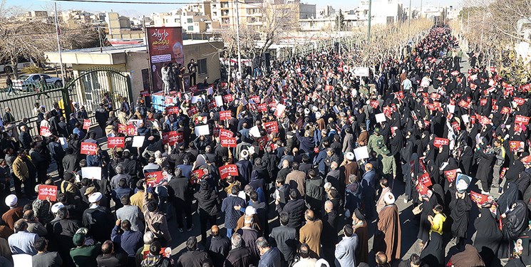 فریاد مرگ بر آمریکا و مرگ بر اسرائیل  نوری‌ها همراه با سراسر کشور