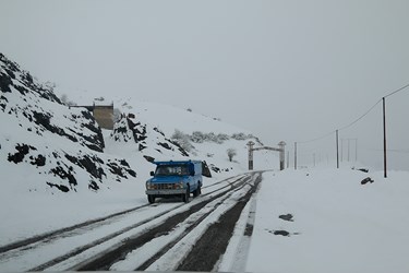 سال های برفی کوهستان چالوس