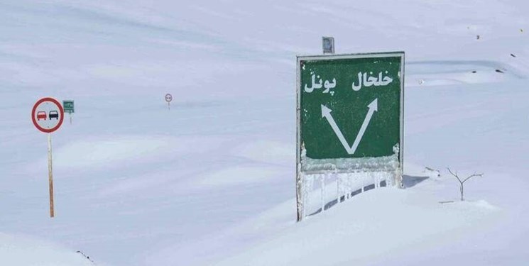 بارش برف 40 سانتی‌متری در محور اسالم - خلخال