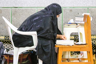 مراسم معنوی اعتکاف در ساری