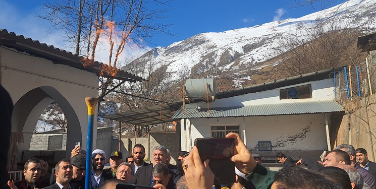 افتتاح گازرسانی به 9 روستای بخش مرزن آباد