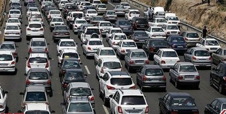 ترافیک 8 کیلومتری در محور رشت_رودبار