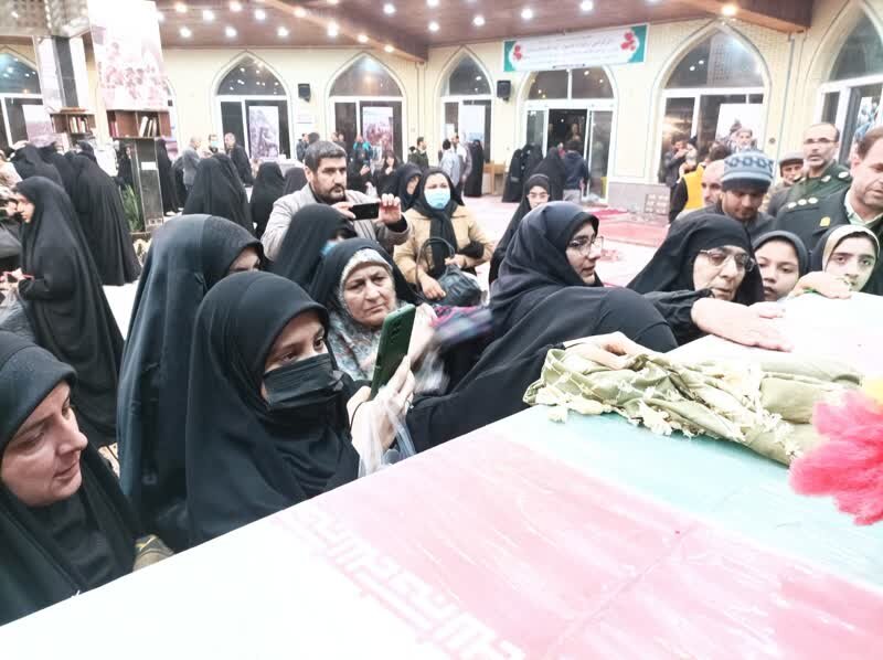 وداع فاطمی با شهید خوشنام هشت سال دفاع مقدس در نکا