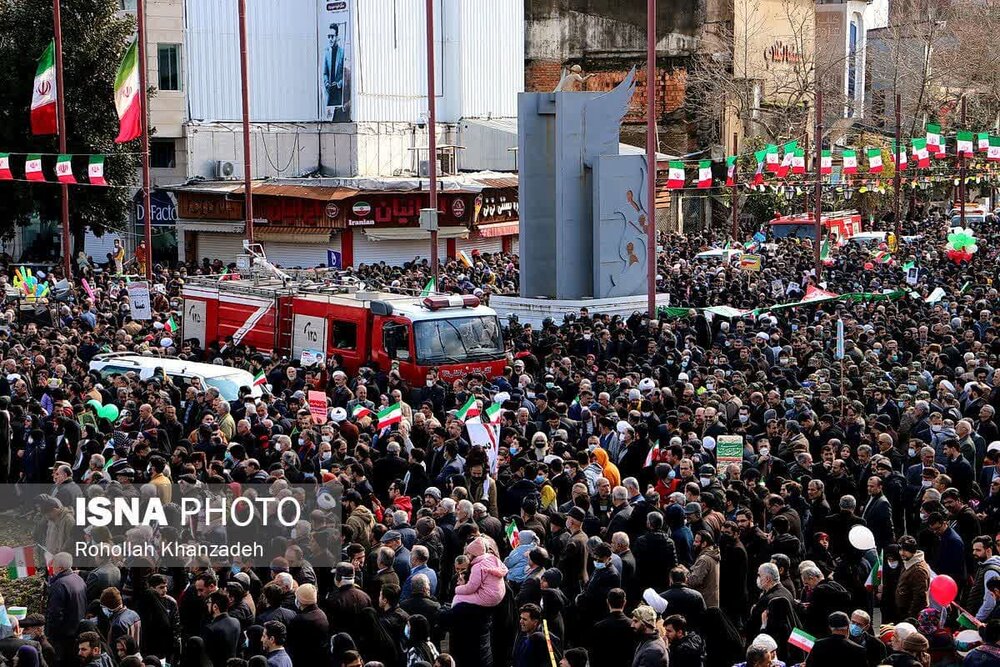 پیام قدردانی فرمانده سپاه قدس گیلان از حضور مردم در راهپیمایی 22 بهمن