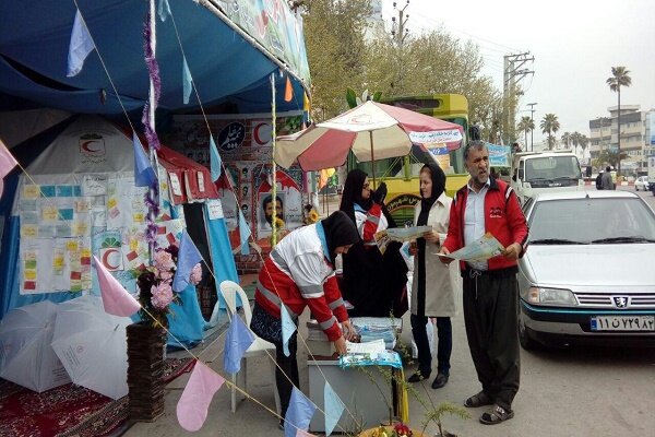 خدمت رسانی نوروزی به 25 هزار نفر در پست های ایمنی - سلامت هلال احمر گیلان