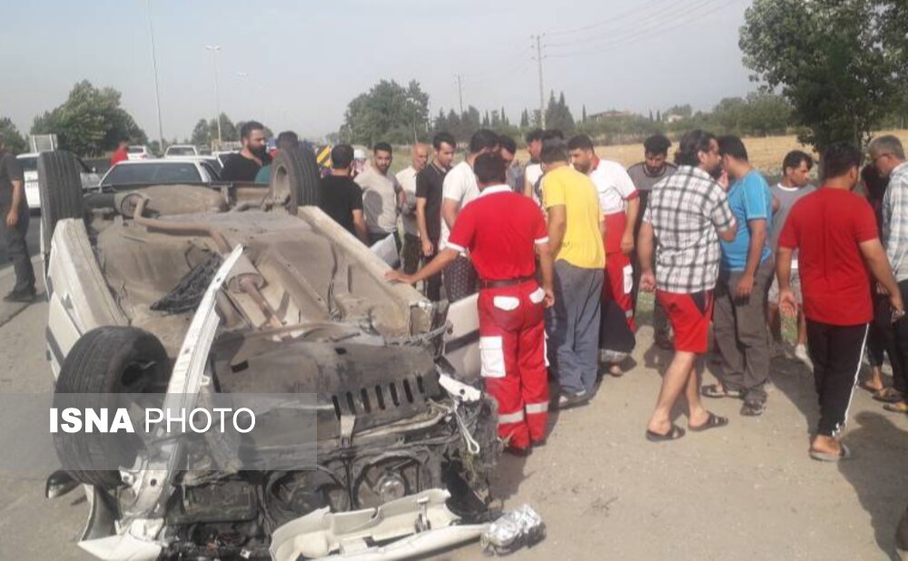 دو سانحه جاده‌ای در گلستان با 7 نفر مصدوم